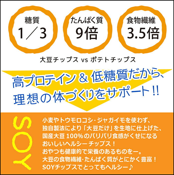 国産大豆の倉敷ソイチップス ゆずこしょう味45g　国産大豆100％・無添加・ノンフライ