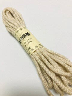 巾着袋　紐パン　靴紐　麻混　組紐