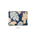 ALOHA Collection Pape'ete By Samudra Pouch M - Navy｜アロハコレクション　パペーテ　バイ　サムドラ　ポーチ　Mサイズ　ネイビー｜　クラッチバッグ　トートバッグ　撥水　防水　ハワイ