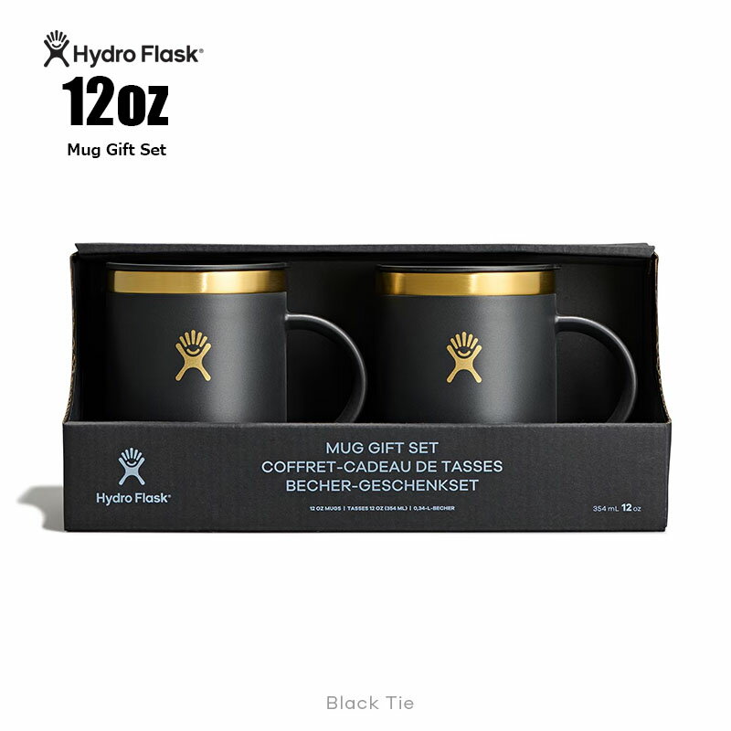 Hydro Flask 12 oz Closeable Coffee Mug Gift Set｜ハイドロフラスク　12オンス　クローザブル　コーヒーマグ　ギフトセット｜354ml　保温保冷マグカップ　アウトドア　キャンプ　ヨガ