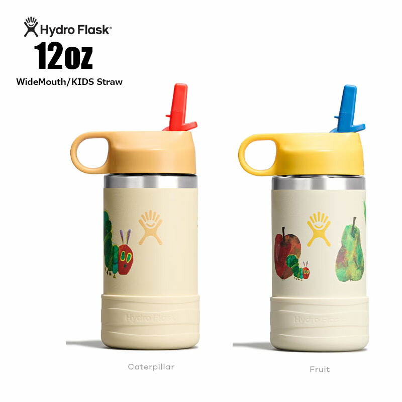 Hydro Flask 12oz Bottle ｜EricCarle Collection｜ハイドロフラスク 12オンス ボトル キッズ｜エリックカールコレクション｜354ml 保温保冷マグカップ アウトドア キャンプ ヨガ