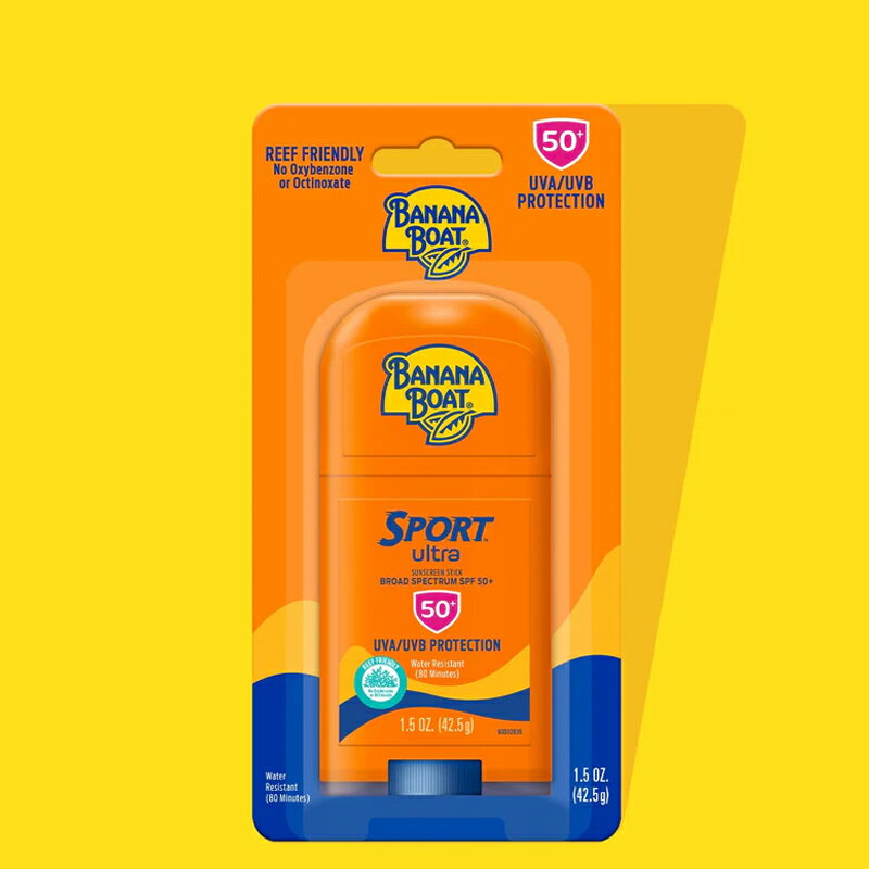 BANANA BOAT SPORT ultra SPF50+ Sunscreen Stick 1.5oz(42.5g) ｜バナナボート 日焼け止め　スティック SPF50 UVA/UVB ウォータープルーフ サンスクリーン