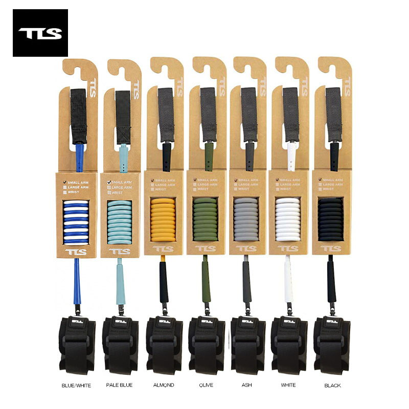 【ブランド】 安心の日本ブランドTLS（ツールス） _____________________________________________________________________________ 【商品説明】 ・ボディーボード用 ・コイルリーシュコード ・リストタイプ ・ネオプレンカフインナー ・スイベルにステンレスリング採用 ・スムーズな回転を実現するオリジナルスイベル構造 ・太さ：7mm ・長さ：約4ft（伸びきった状態） ◇腕周りサイズの目安◇ SMALL：26-30cm LARGE：30-34cm 参考画像の女性スタッフはSサイズ装着可能でした。 男性スタッフはLサイズが装着可能です。 ＊注意 色柄は実物と違ってみえることがございます。 あらかじめご了承ください。 【発送について】 【　1〜3日以内に発送予定（店舗休業日を除く）　】と表示のある商品は、店頭在庫のある商品です。 原則、ご注文確認から1〜3営業日以内に発送いたします。当店休業日は含みませんので必ず営業カレンダーをご確認ください。 【　メーカー取寄せ（4〜7営業日以内に発送）　】と表示がある場合は、お注文確認後にメーカーへ在庫を確認し お取寄せとなる商品です。 原則、ご注文確認から4〜7営業日以内に発送いたします。当店休業日は含みませんので必ず営業カレンダーをご確認ください。 当店は店頭販売も同時に行っております関係上、【　1〜3日以内に発送予定（店舗休業日を除く）　】 と表示がある場合でも、タイミングによっては、店頭で売れてしまう場合や、メーカー取り寄せになる場合がございます。 お急ぎの場合、お届けご希望日がある場合は、お手数ですがご注文前にお電話にてお問い合わせくださいますよう お願いいたします。 _____________________________________________________________________________ ●商品に同梱する紙の納品書が不要な場合は、ご注文確認と発送完了のメールをもってお客様のご購入控えとさせていただきます。 納品書（書面）の要、不要はご注文の際、ドロップダウンメニューからお選びください。 ●掲載商品は写真のため、実物とは若干色が異なる場合がございます。 また、表記サイズは一部の商品を採寸した結果やメーカー提示のサイズです。 商品によっては多少の誤差がでる事がございますので、ご了承ください。 ●プラグはこちら ●ボンドはこちら