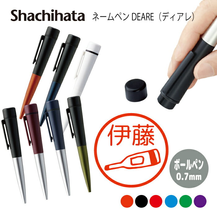ネームペン ハンコ付きボールペン シャチハタ ディアレ 薬剤師 送料込 判子 ボールペン ギフト 卒業 記念品 お名前スタンプ 結婚祝い はんこ ハンコ みまし...