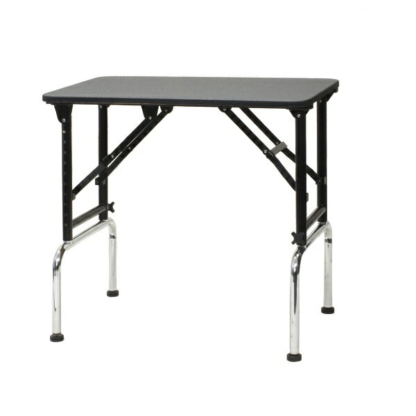 【高さ調節できるテーブル】ブラックアジャストテーブル　750　（W750×D450×H700mm〜970mm）【サロン】【ブラックシリーズ】【プロ仕様】【人気】