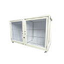 【代引き不可】【組み合わせて展開できる犬舎】ホテル用犬舎HW−1300(1300×550×H815mm)【当店のオススメ】【ペットショップ御用達】【...