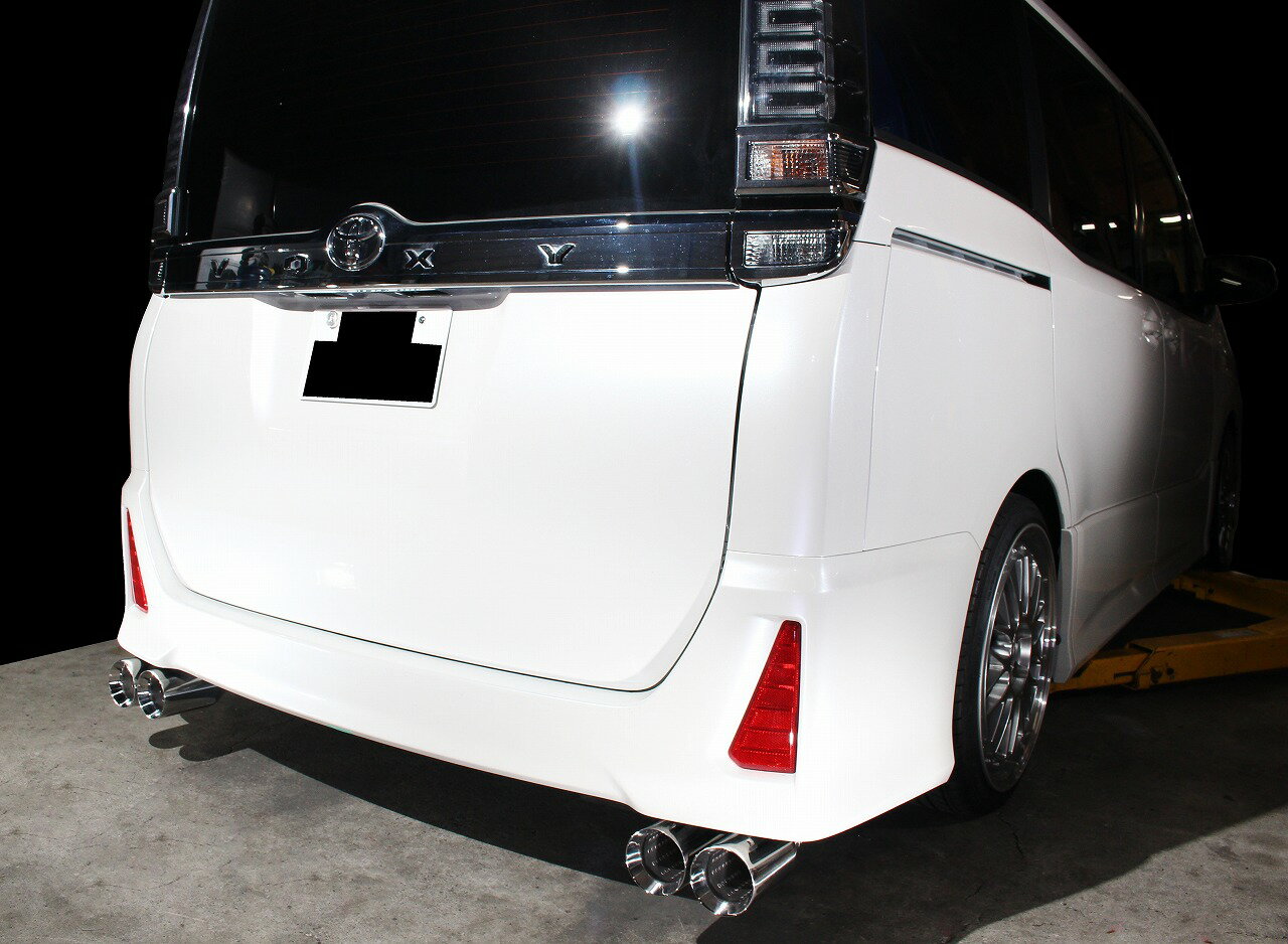 スリーキャッツ ZRR80W 80ノア 100Φ真円 4本出し ストレート マフラー