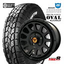 DELTAFORCE OVAL デルタフォース オーバル17×8.0J+40 5/127マットブラックモンスタ テレーングリッパー265/70R17 ホワイトレター新品タイヤホイール4本SET 17インチジープ ラングラーなど