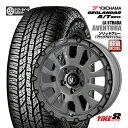 デリカD:5(CV#W)・RAV4(30/50系 PHV除く)などラ ストラーダ アヴェンチュラ ソリッドグレー16×7.0+42 5/114.3ヨコハマジオランダーA/T G015215/70R16ブラックレター 新品タイヤホイール4本SET