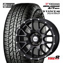 【人気の4WD・SUV用ホイール】デリカD:5(CV#W)・RAV4(30/50系 PHV除く)などMUD VANCE08 マッドヴァンス0816×7.0J+38 5/114フリントブラックヨコハマ ジオランダーA/T G015225/70R16 ブラックレター新品タイヤホイール4本SET 16インチ