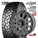 デリカD:5(CV系)・RAV4(30/50系 PHV除く)などラ ストラーダ アヴェンチュラ ソリッドグレー16×7.0+42 5/114.3ヨコハマジオランダーX-AT G016LT215/70R16 100/97Q ブラックレター 新品タイヤホイール4本SET