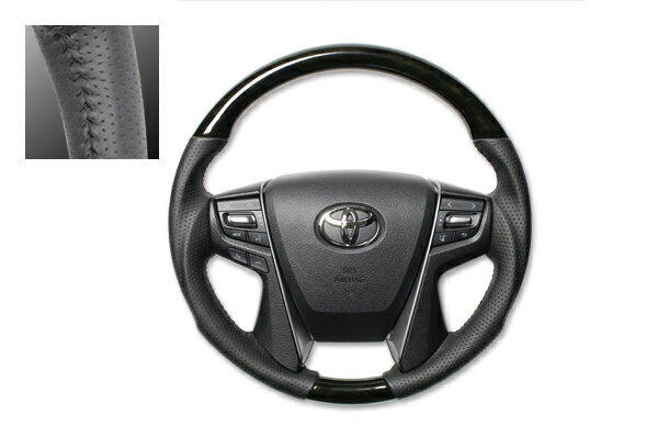 REAL レアル ステアリング【30ヴェルファイア/30アルファード】ブラックウッド[オリジナルシリーズ] 送料無料(沖縄と離島は送料着払い)