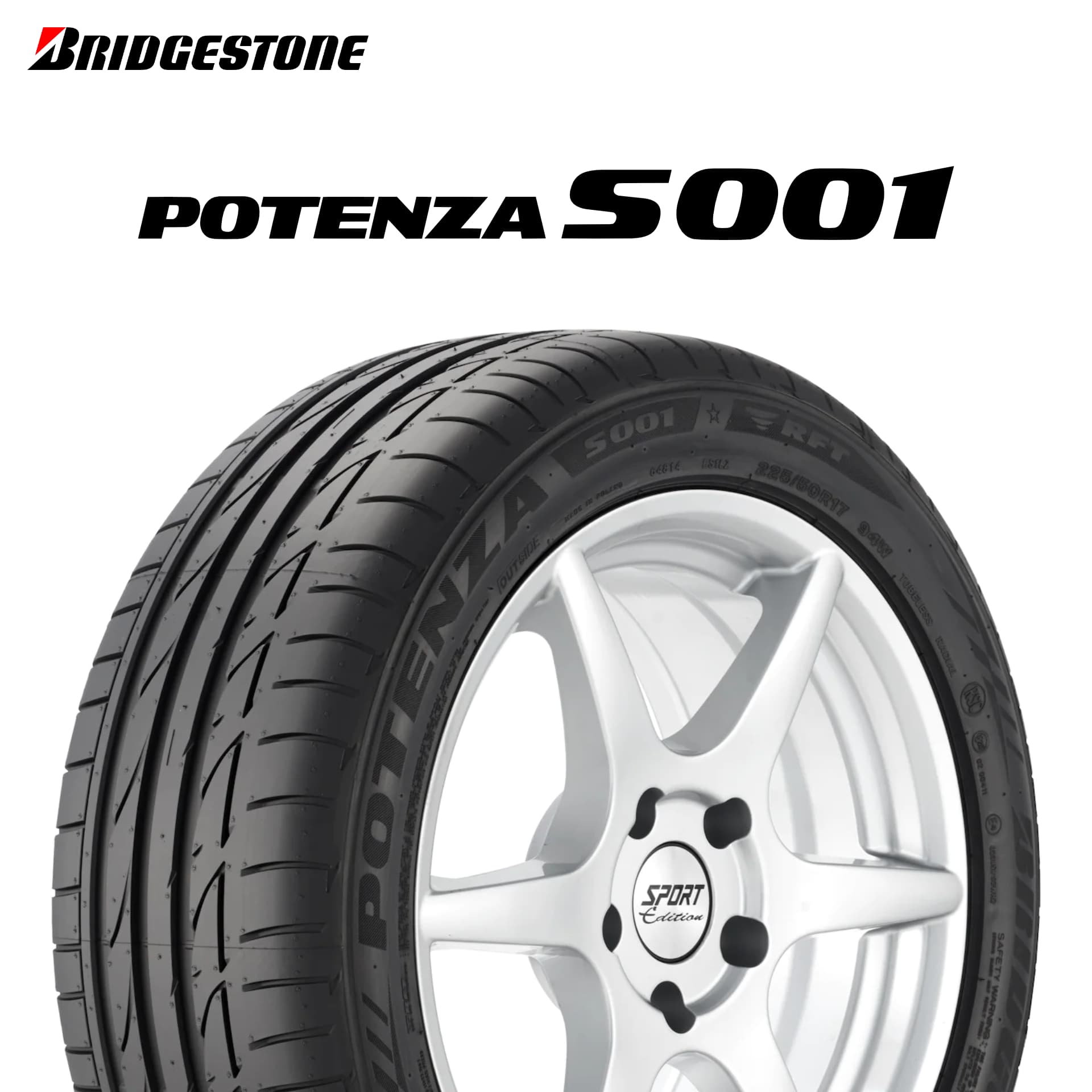 23年製 245/40R17 91W RFT ★ ブリヂストン POTENZA S001 (ポテンザS001) BMW承認 タイヤ ランフラットタイヤ 17インチ 245/40/17 245/40-17 245-40-17 2454017 新品