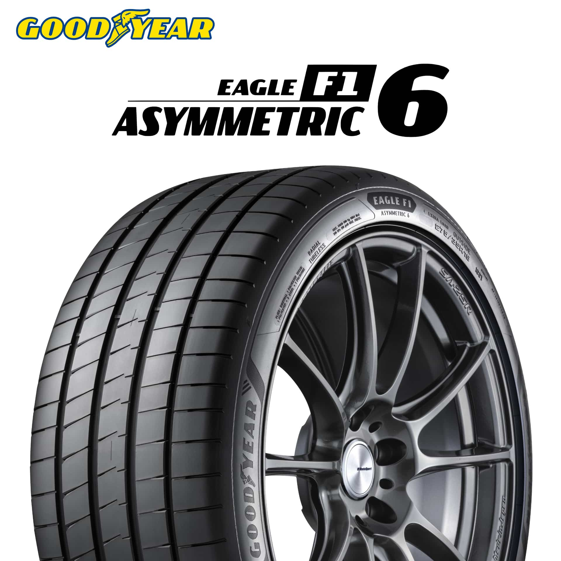 楽天tirewheel 楽天市場店セール品 22年製 225/45R17 94Y XL グッドイヤー EAGLE F1 ASYMMETRIC 6 （イーグルF1 アシメトリック6） 17インチ 225/45/17 225/45-17 225-45-17 2254517 新品