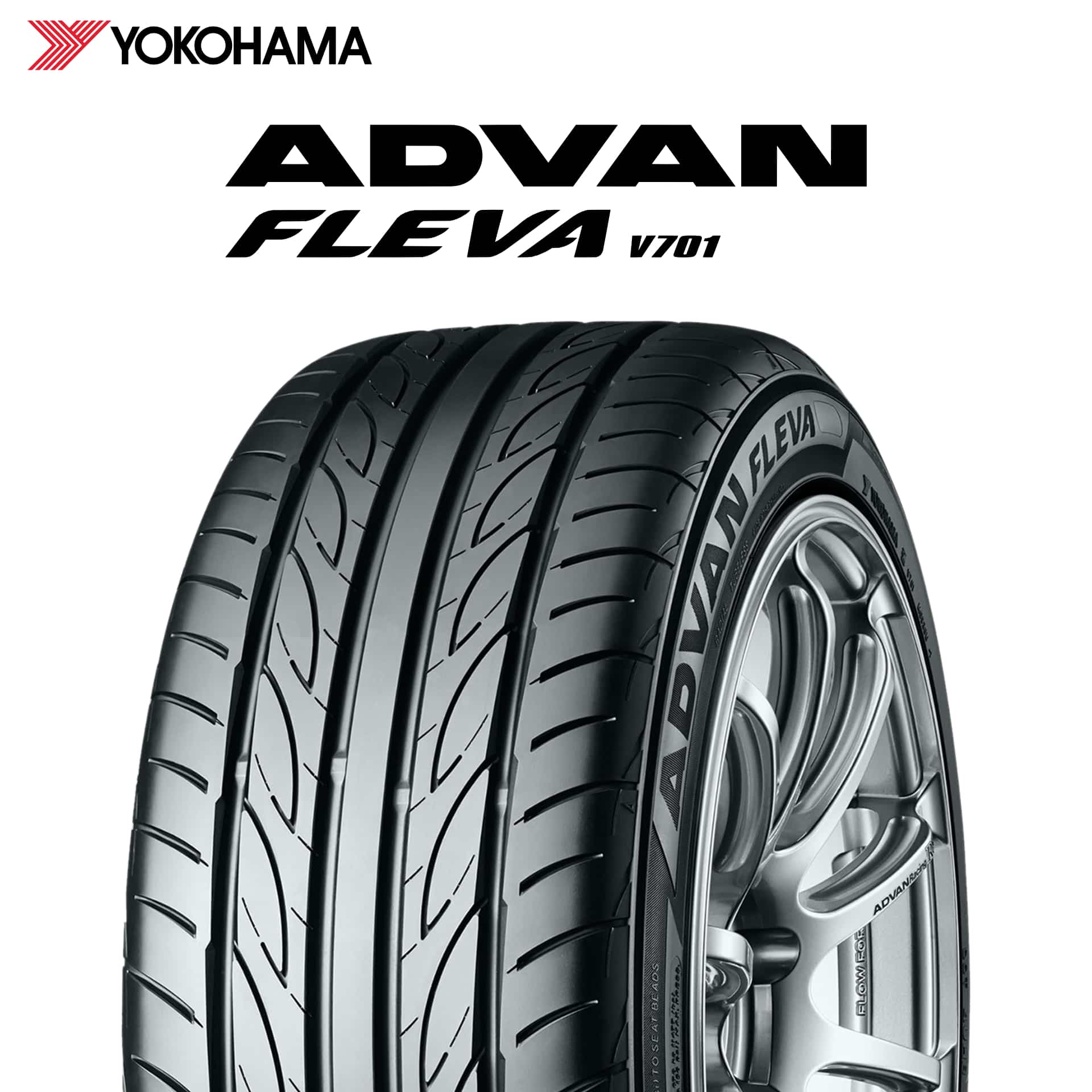 楽天tirewheel 楽天市場店セール品 22年製 日本製 225/35R19 88W XL ヨコハマタイヤ ADVAN FLEVA V701 （アドバン フレバV701） 19インチ 225/35/19 225/35-19 225-35-19 2253519 新品