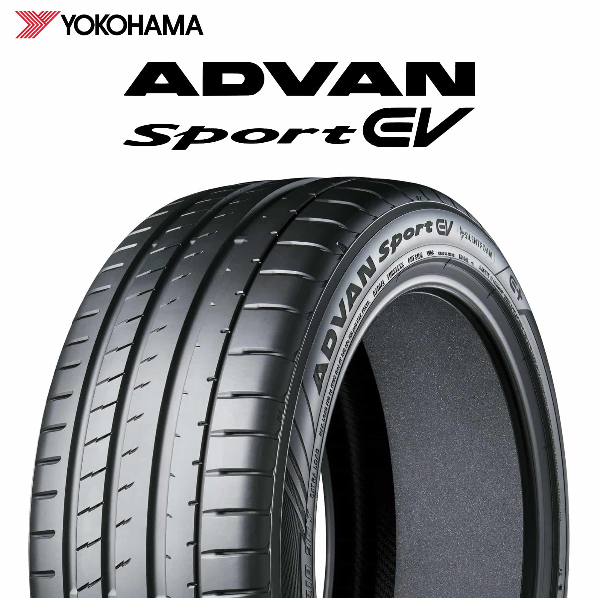 25年製 日本製 235/35R20 92Y XL ヨコハマタイヤ ADVAN Sport EV V108 SILENTFOAM （アドバン スポーツEV V108 サイレントフォーム） 20インチ サマータイヤ 新品