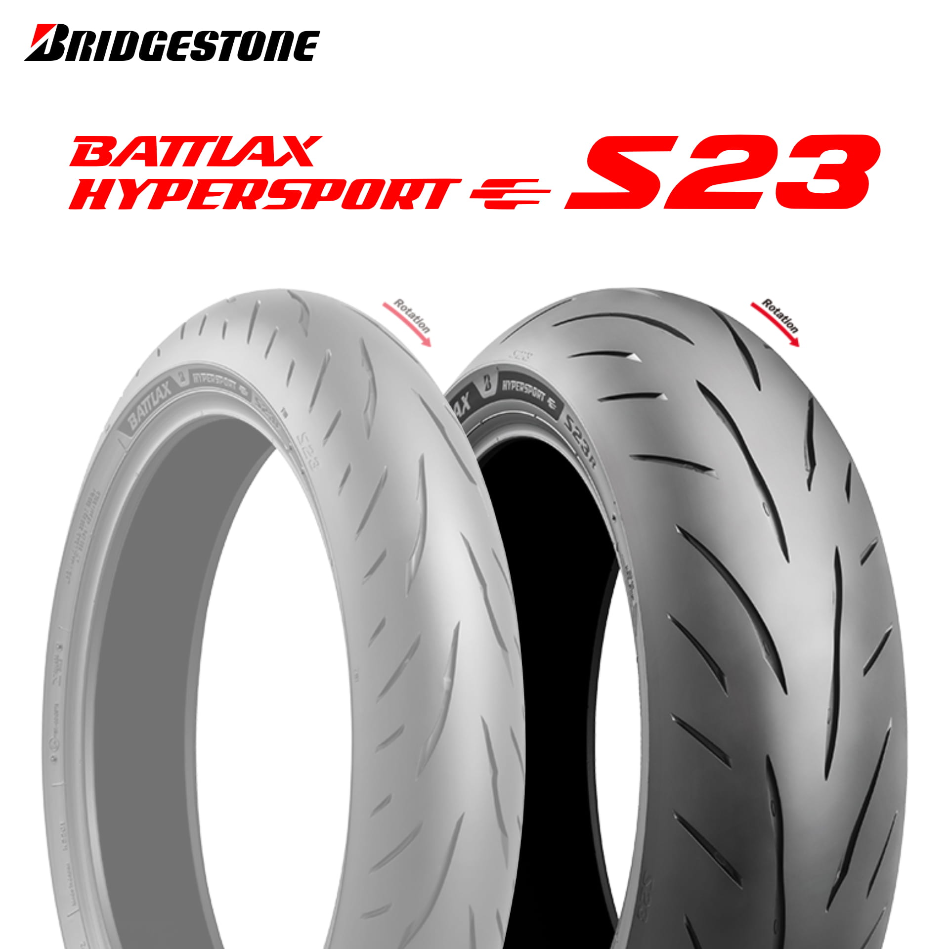 タイヤ商品の概要 メーカーBRIDGESTONE パターンBATTLAX HYPERSPORT S23 サイズ200/55ZR17 (78W) 製造年2023年製 日本製 商品の詳細 BRIDGESTONE BATTLAX HYPERSPORT S23 (ブリヂストン バトラックス ハイパースポーツS23 Rear) リア用タイヤ。 スポーツ走行に必要な性能を、一切の妥協無しに全ての領域で向上。 トレッドエッジ部には新開発コンパウンドを採用し、強力なエッジグリップを発揮。 パルスグルーブを採用したパターンデザインによりウェット性能が格段に向上し、突然の雨でも安心な走行を実現。 サーキットやツーリングなどで、天候を気にせずスポーツライディングを楽しむことが可能。 サイズによって掲載画像とタイヤパターンが異なる場合がございます。 検索キーワード battlax s23 バトラックスS23 バイク タイヤ