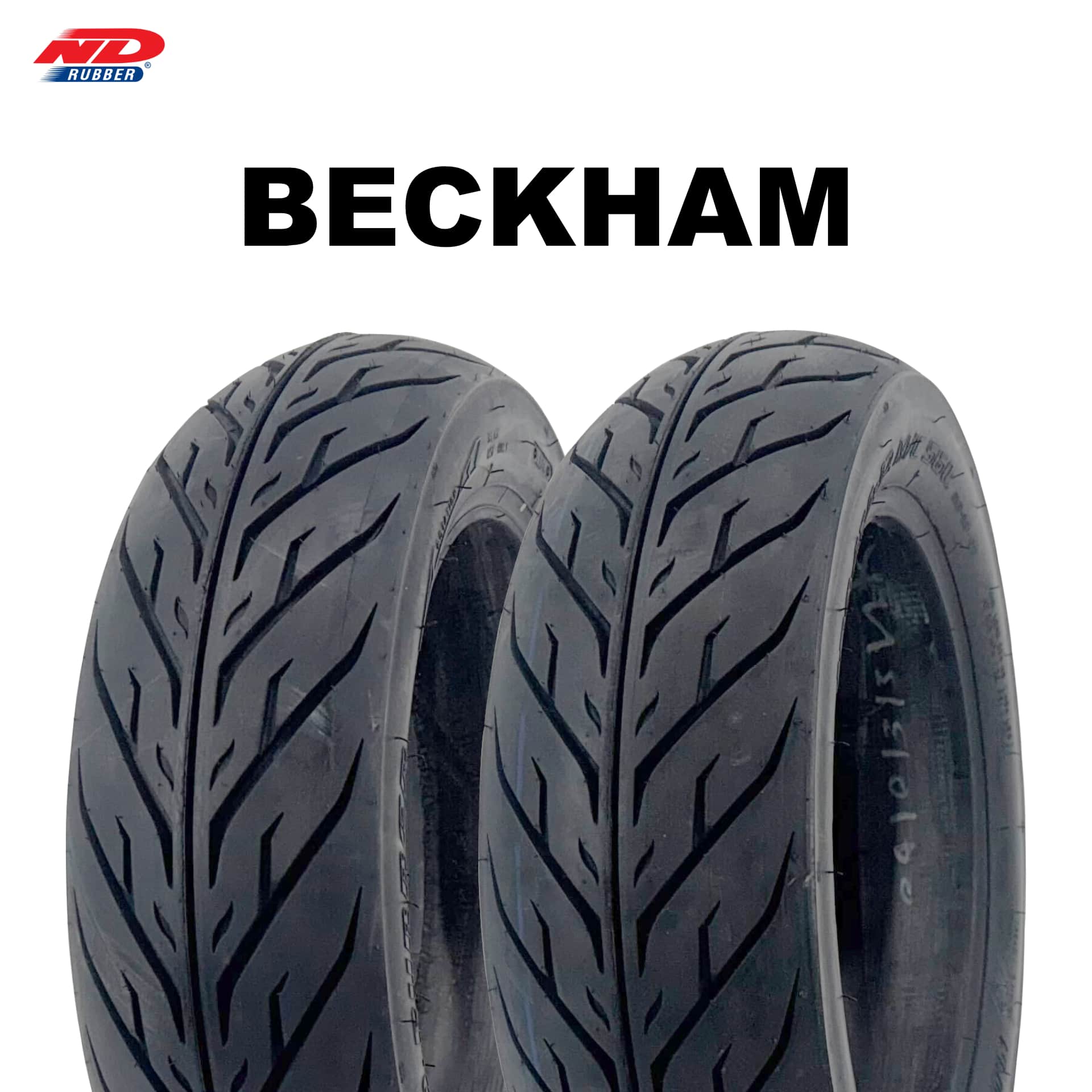 前後セット 24年製 120/70-12 51L 1本 24年製 130/70-12 56L 1本 NDラバー ベッカム ND RUBBER BECKHAM 新品 バイクタイヤ グロム ダックス125 ストリートマジック TR50S BW'S シグナス グリフィス マジェスティ125