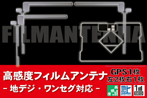 樂天商城 - フィルムアンテナ 地デジ ワンセグ フルセグ 汎用 高感度 補修用 GPS一体型 地デジ 新型 アンテナフィルム テレビ受信