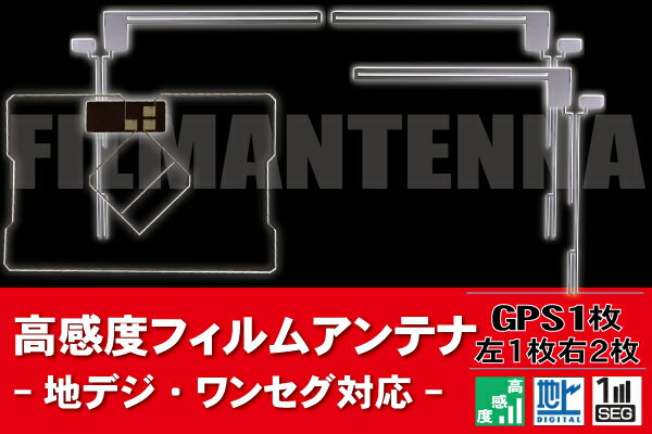 樂天商城 - フィルムアンテナ 地デジ ワンセグ フルセグ 汎用 高感度 補修用 GPS一体型 地デジ 新型 アンテナフィルム テレビ受信