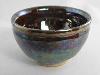 オーロラ天目 ぐいのみ 　 おちょこ　 文部大臣奨励賞受賞作家 荒川明作　木箱付き こだわりのギフト 還暦祝い などの贈り物に最適 無料ラッピング　 ggu-57