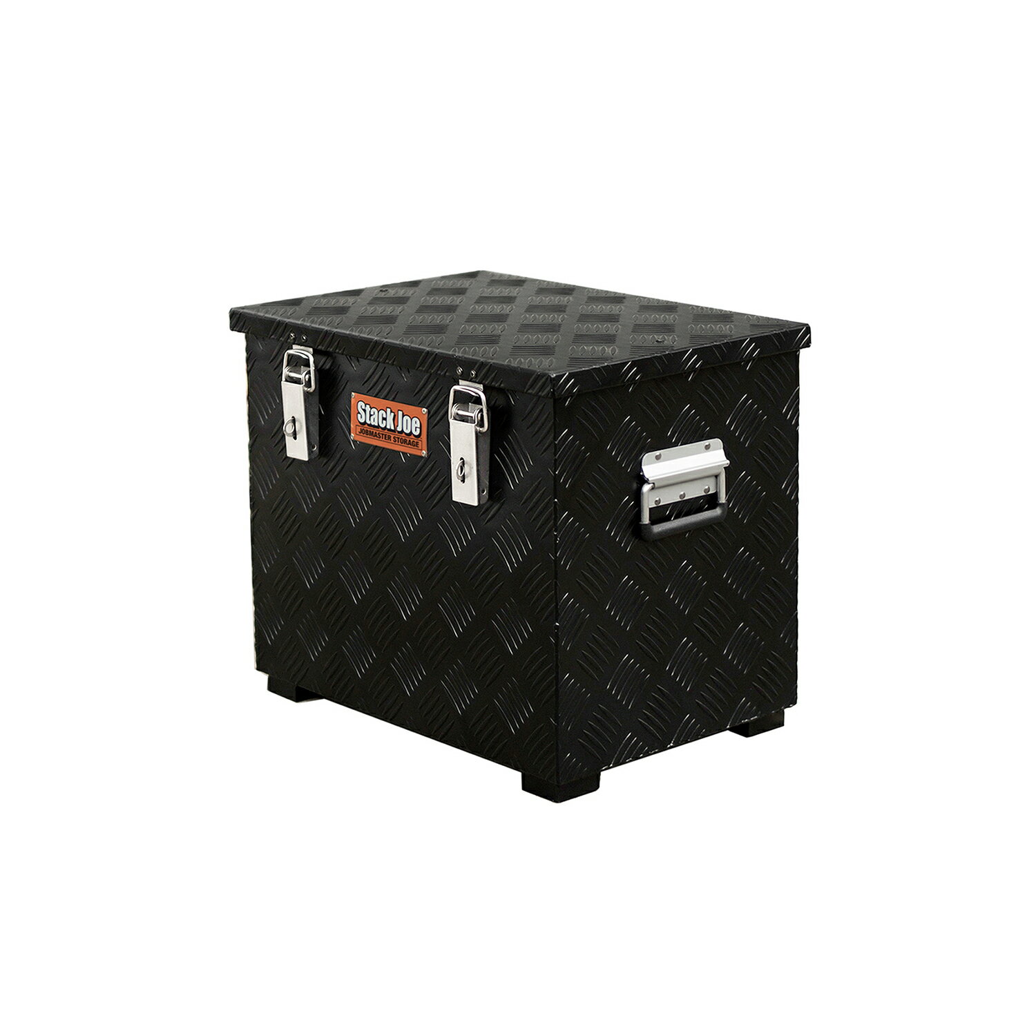 万能アルミ収納ボックス　MA　工具箱 ツールボックス 荷台 トラック サイズ530×390×440mm　アルミ工具箱　ブラック【BK】