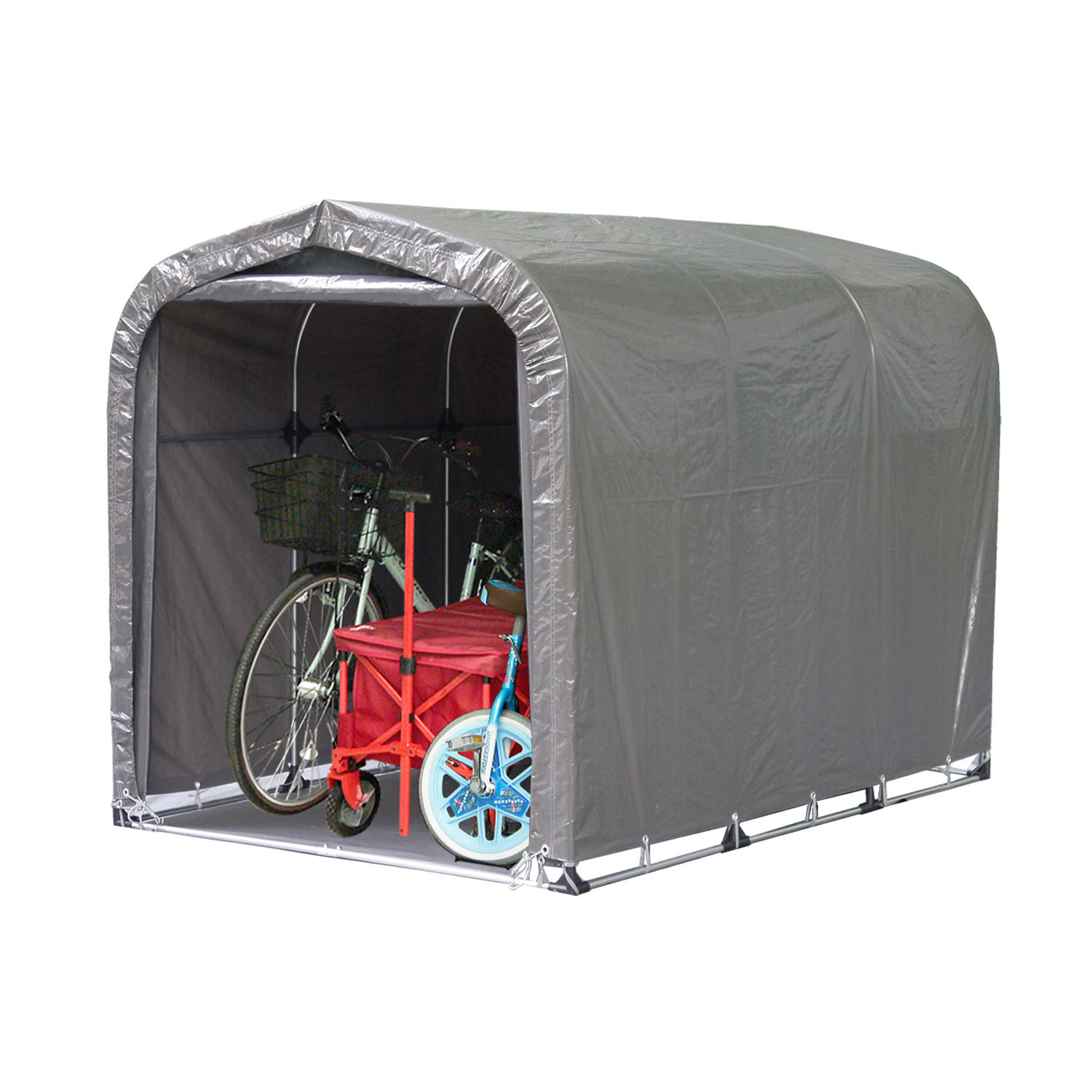 南栄工業 サイクルハウス (パイプ倉庫) 3台用GU【送料無料】