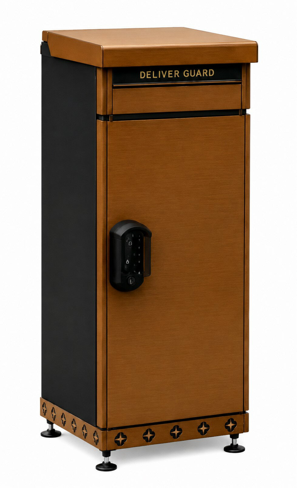 Rakuten - 上部投入口／ 複数投函可能 宅配ボックス 一戸建て用 大型 特大 大容量 防水 置き配ボックス アパート マンション 組立不要 簡単設置 宅配ボックス　DELIVER　GUARD　二分割フラップ構造　完成品