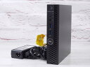 【中古】Aランク Dell OptiPlex 3060MFF 第8世代 cel G4900T NVMe256GB HDD500GB 極小デスクトップ Win11