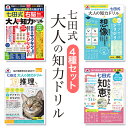 七田式大人の知力ドリル 4種セット 知力ドリル 脳トレ 七田式 大人用 右脳 知恵 推理 想像 大人の学習ドリル 脳トレ教材 大人の知育 認知トレーニング 脳活...