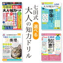 知力ドリル 脳トレ 大人用 七田式 脳の健康寿命 ドリル 記憶力 右脳 知恵 推理 想像 問題集 大人の学習ドリル 脳トレ教材 イメージ力 直感力 芸術性 ひら...