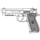 あす楽対応/マルシン M9A1 ブラックABS 組み立てキット