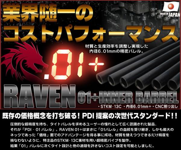PDI RAVENレイブン 01＋インナーバレル USPコンパクト用 GBB 75mm