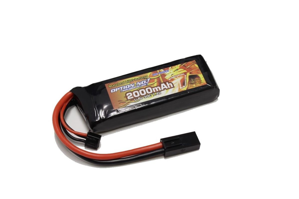 オプションNO1　BIG POWER LIPO 2000mAh 7.4V/GB0010M