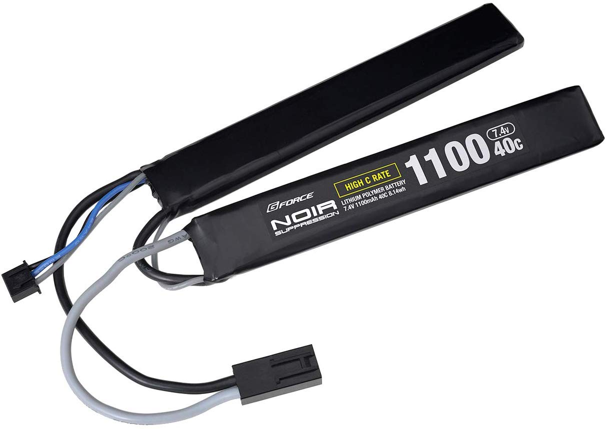 Gフォース　Noir Suppression LiPo 7.4V 1100mAh 40C SOPMOD対応 サドルパック GFG932