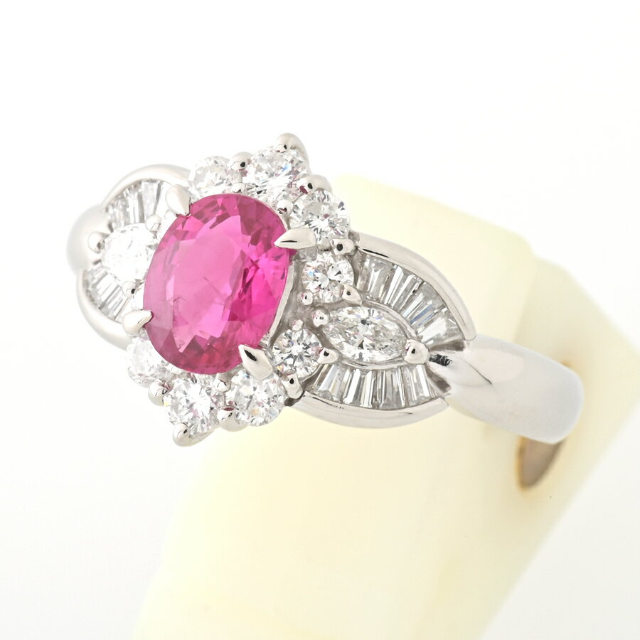 Rakuten - Pt.900 ルビーリング R=1.01ct / D=0.82ct # 14 【中古】 商品番号 62998　値下げ