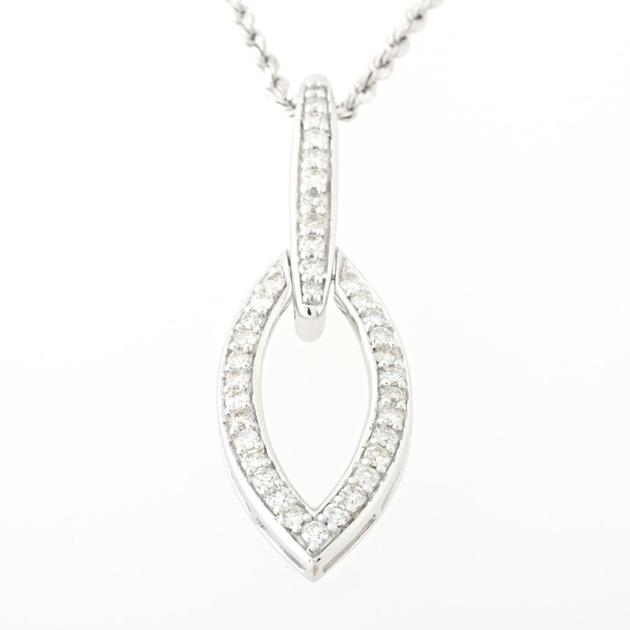 樂天商城 - K18WG ダイヤモンド ネックレス D=0.73ct　45cm 【中古】 商品番号 69713