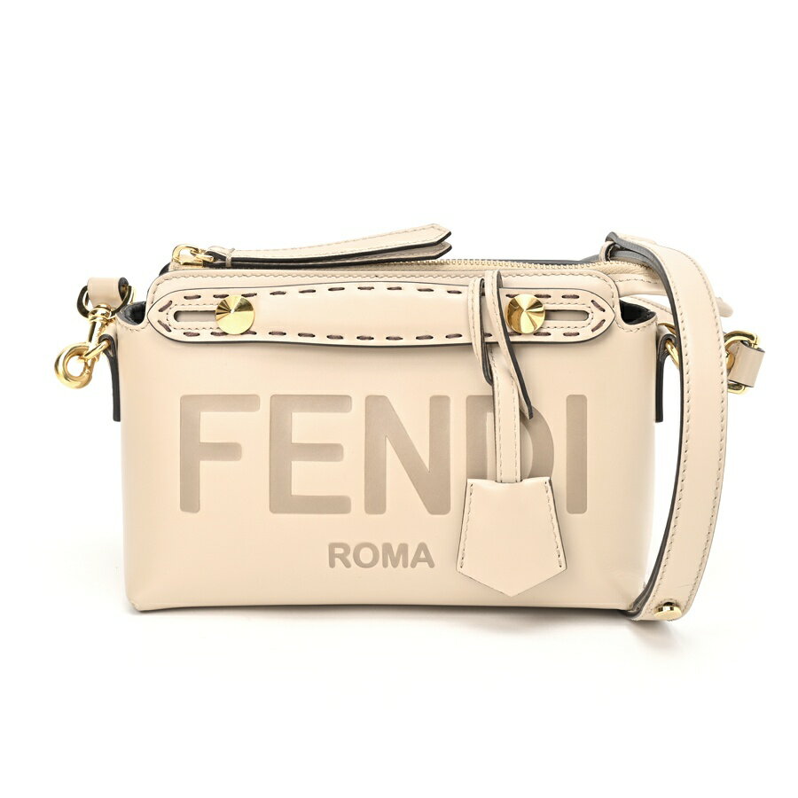 フェンディ / FENDI バイザウェイ ミニ / ボストンバッグ スモール 8BL145　レザー　グレージュ系 　【中古】 商品番号 E-155333　新入荷