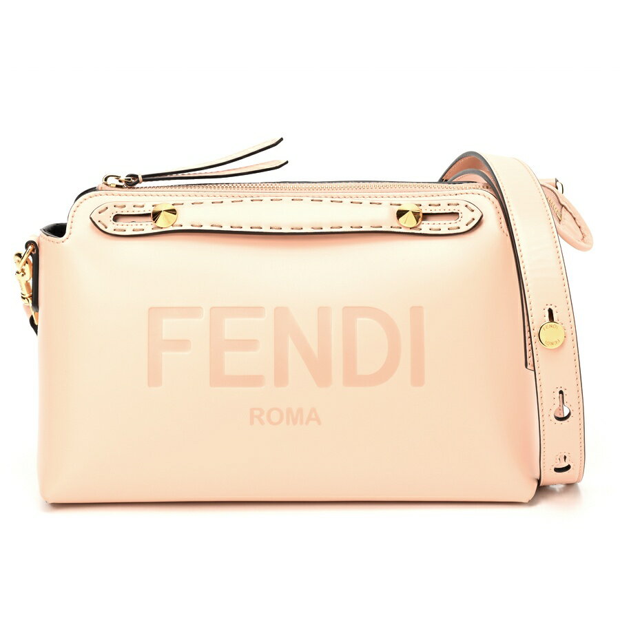 フェンディ / FENDI バイザウェイ ミディアム / ボストンバッグ 8BL146　レザー　ピンクベージュ 　【中古】 商品番号 S-155368　新入荷