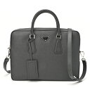 プラダ / PRADA サフィアーノレザー ブリーフケース / ビジネスバッグ 2VE368　レザー　ブラック 　【中古】 商品番号 S-155365　新入荷