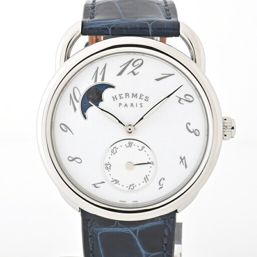 エルメス / HERMES アルソー プティットリュエンヌ AR7M.510 自動巻き ムーンフェイズ アリゲーターストラップ【中古】 商品番号 E-156579 新入荷 エルメス / HERMES アルソー プティットリュエンヌ AR7M.510 自動巻き ムーンフェイズ アリゲーターストラップ【中古】 商品番号 E-156579 新入荷