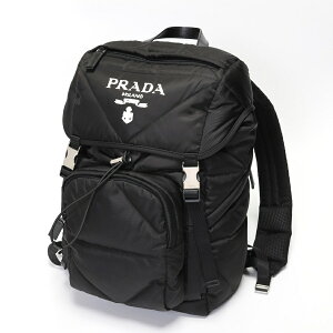 【中古】 プラダ / PRADA Re-Nylon キルティング バックパック / リュックサック 2VZ135 ナイロン ブラック 商品番号 T-157568 値下げ