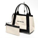 【中古】 バレンシアガ / BALENCIAGA ネイビーカバス S / トートバッグ 339933 キャンバス/レザー ブラック 商品番号 E-157497 値下げ