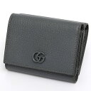 【中古】 グッチ / GUCCI GGマーモント 三つ折り財布 コンパクトウォレット 722732 レザー グレー 商品番号 S-157686 値下げ(4)