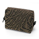 【中古】 フェンディ / FENDI FF モチーフ ビューティーポーチ スモール コスメ ポーチ 8N0172 AFL2 F1BAH キャンバス ブラウン系 商品番号 T-157700 値下げ