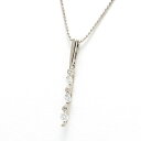 【中古】 K18WG ネックレス ダイヤモンド 0.30ct 40.5cm 商品番号 B-156830 新入荷(4)