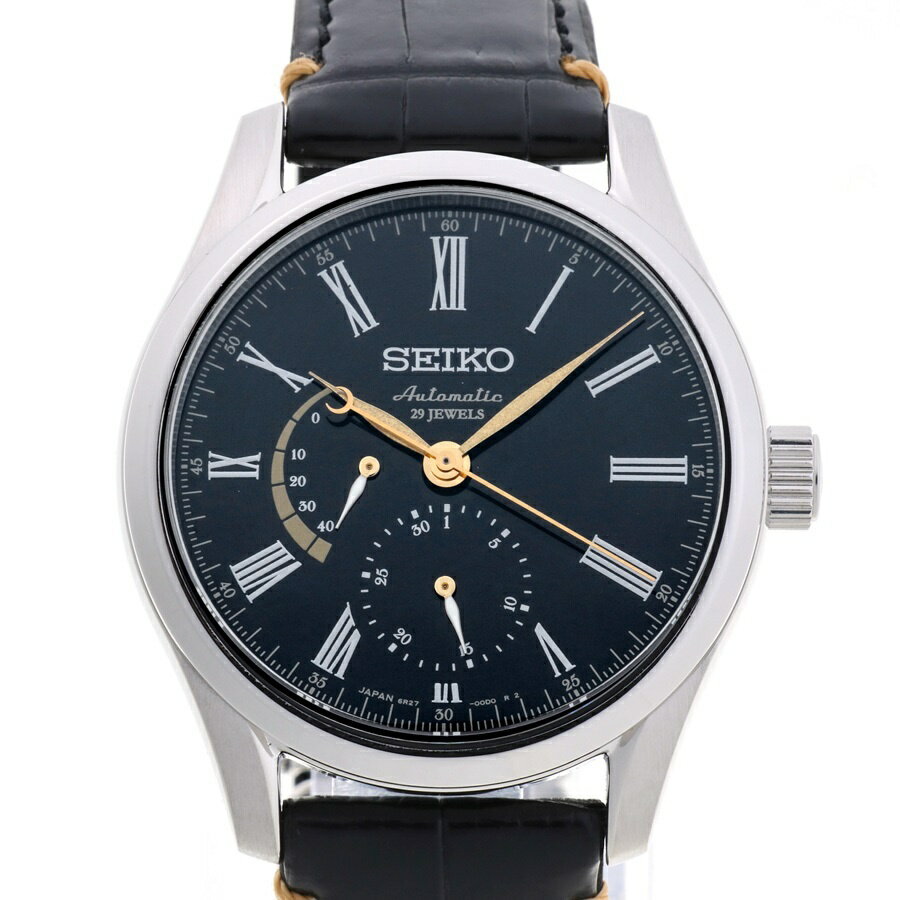 楽天質SHOP冨田【中古】 セイコー / SEIKO プレサージュ プレステージライン SARW013 / 6R27-00G0 自動巻き　漆ダイヤル 商品番号 A-158101　新入荷