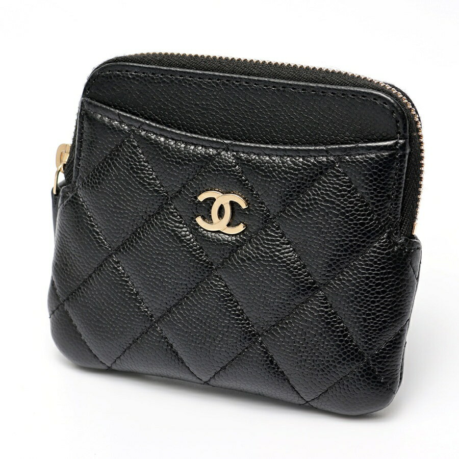 【中古】 シャネル / CHANEL マトラッセ コイン カードケース フラグメントケース　AP2061 キャビアスキン　ブラック/ゴールド金具 商品番号 S-158300　値下げ