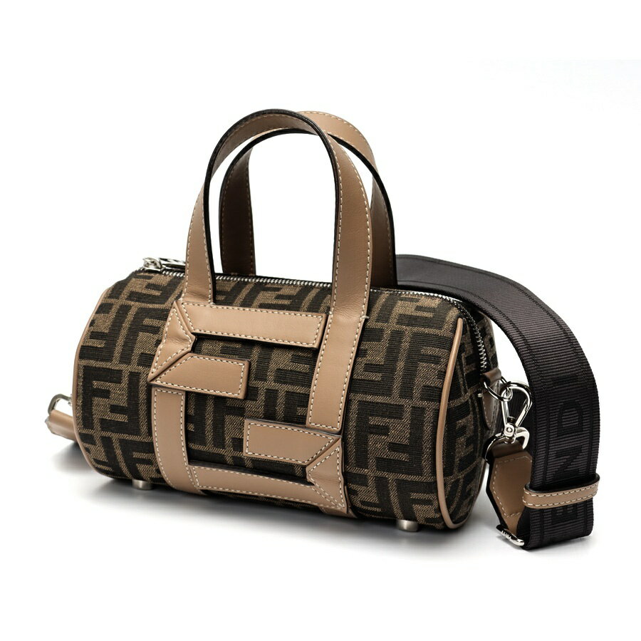樂天商城 - 【中古】 フェンディ / FENDI ズッカ スモール ボストンバッグ ショルダーバッグ　7VA570 キャンバス/レザー　ブラウン/グレージュ 商品番号 K-158807　値下げ