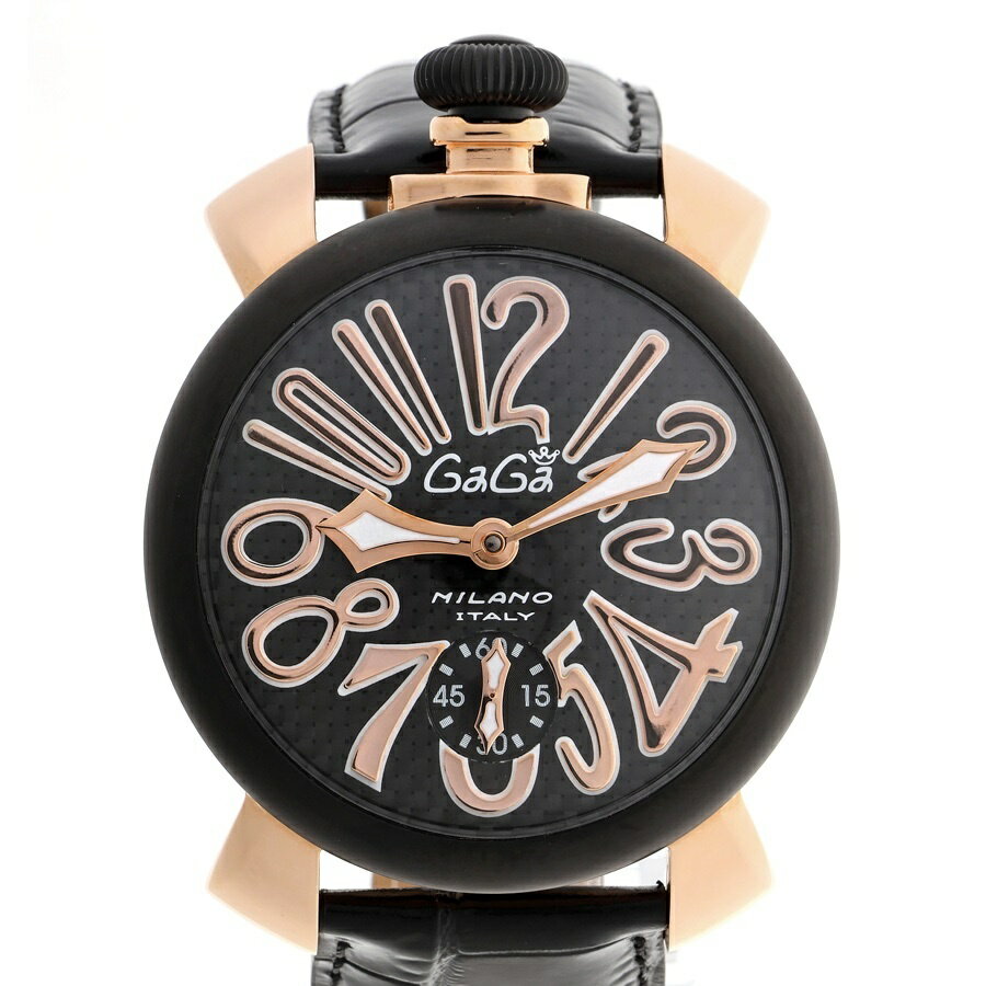 【中古】 ガガミラノ / GaGa MILANO カリカ マヌアーレ　ブラック　手巻き 商品番号 A-159163　新入荷